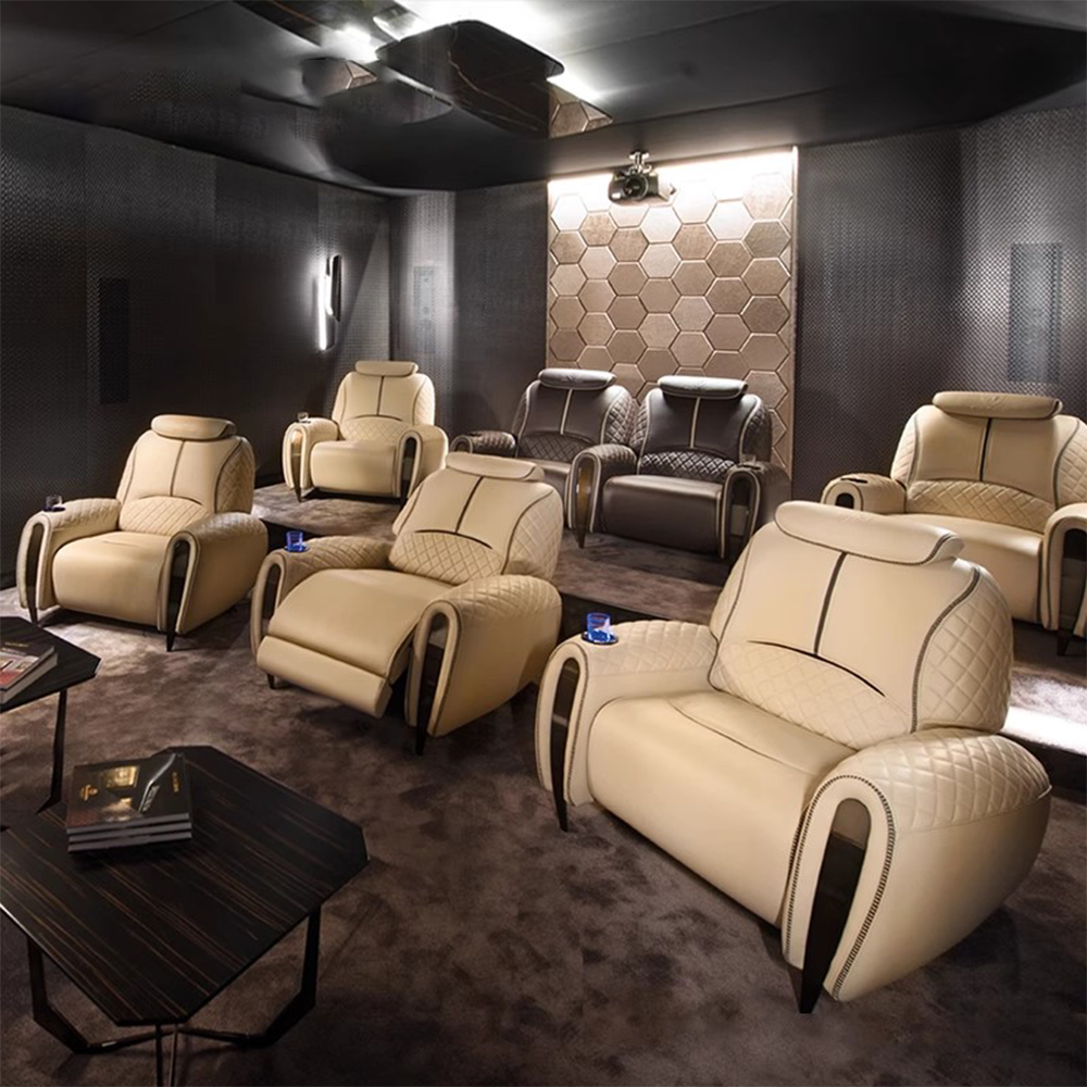 Home Cinema Chairs - Luxury Electric Recliner Theater Seating Sofa