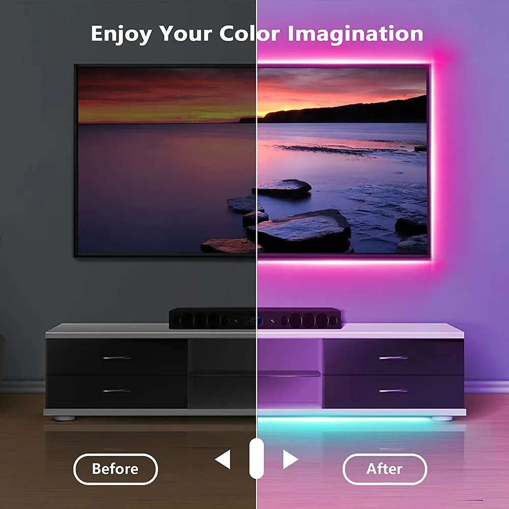 Tape Bluetooth USB LED Strip L - Ambient Light Strip Tv のレビューと価格