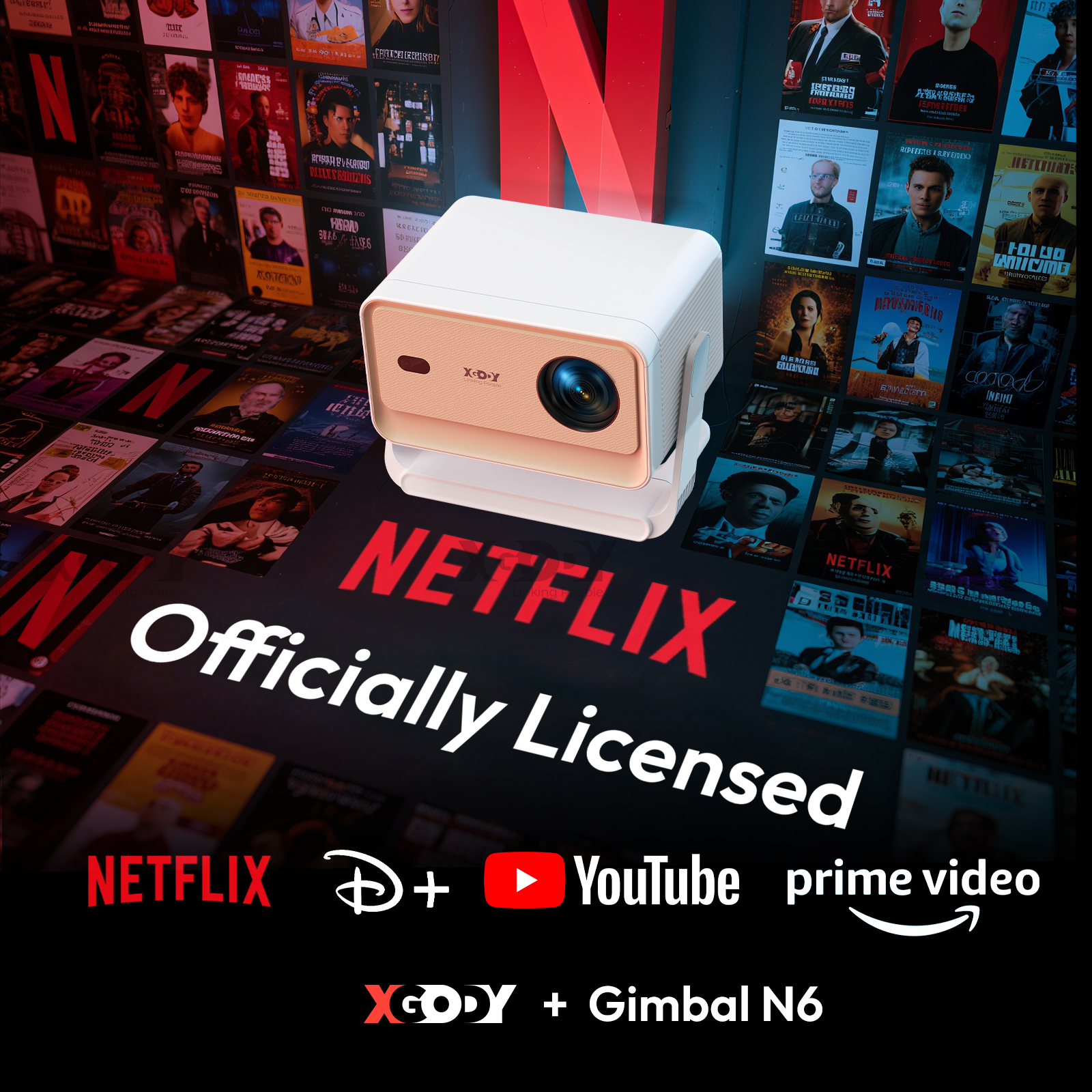 XGODY Projector N6/N6 Pro Netf - Home Cinema Compact のレビューと価格