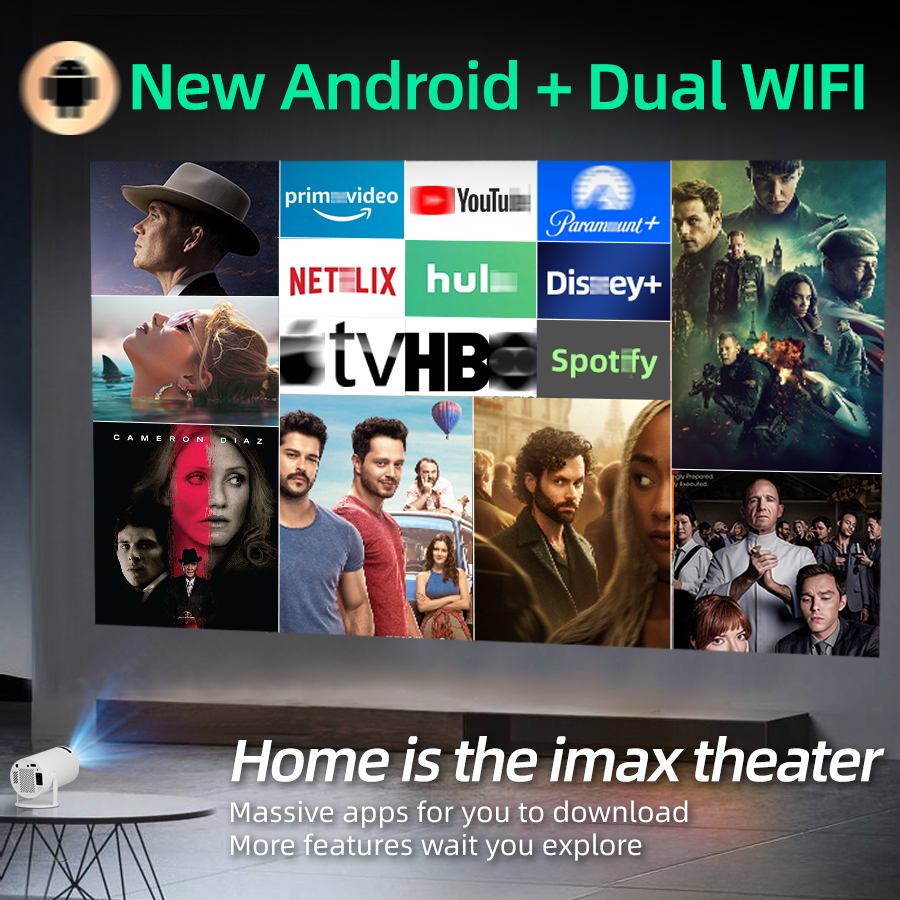 4K home theater projector, bui - Home Cinema Projector Screen のレビューと価格