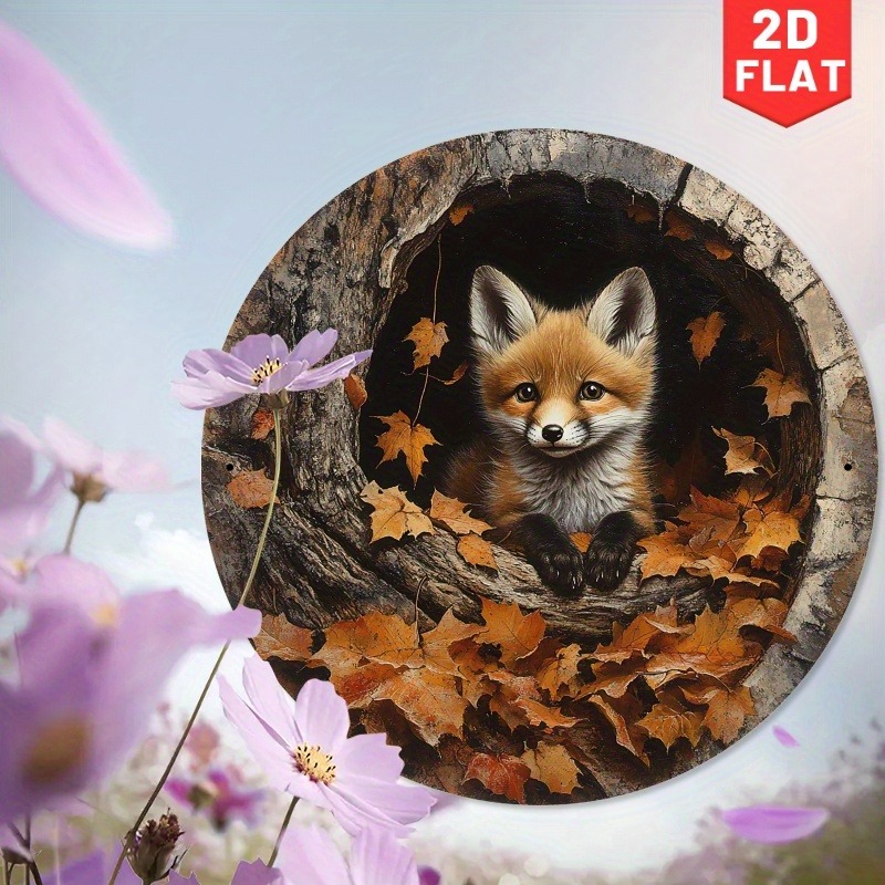 1pc Adorable Fox in Leaves Alu - Home Cinema Classic のレビューと価格