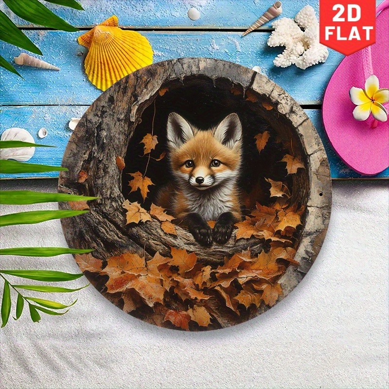 1pc Adorable Fox in Leaves Alu - Home Cinema Classic のレビューと価格