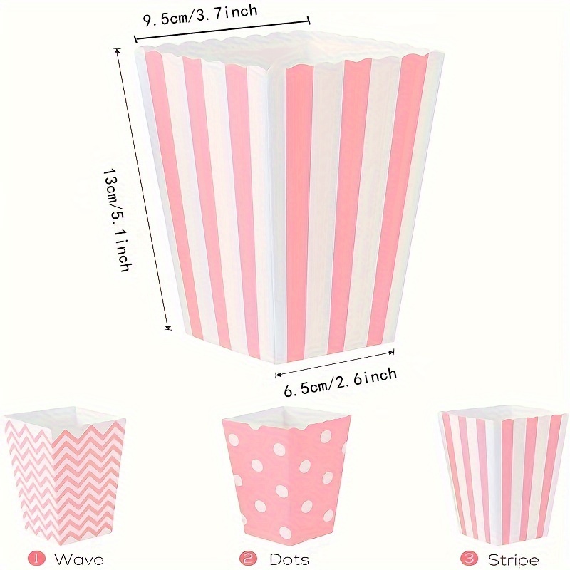 12pcs/pack, Pink Paper Popcorn - Home Cinema Furniture のレビューと価格