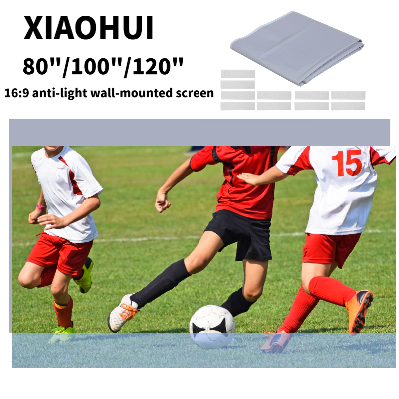 XIAOHUI Anti-light Thick HD Pr - Projector Screen 100 Inch のレビューと価格