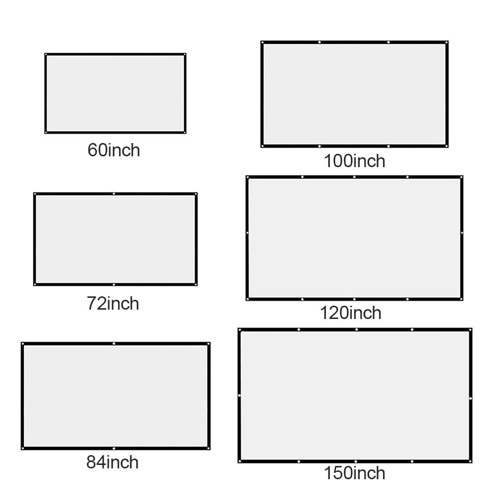 Home Office Projector Curtain  - Projector Screen 100 Inch のレビューと価格