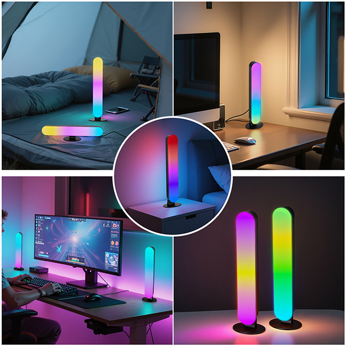 2 Led Strip Lights, Rgb Color  - Ambient Light Strip Tv のレビューと価格