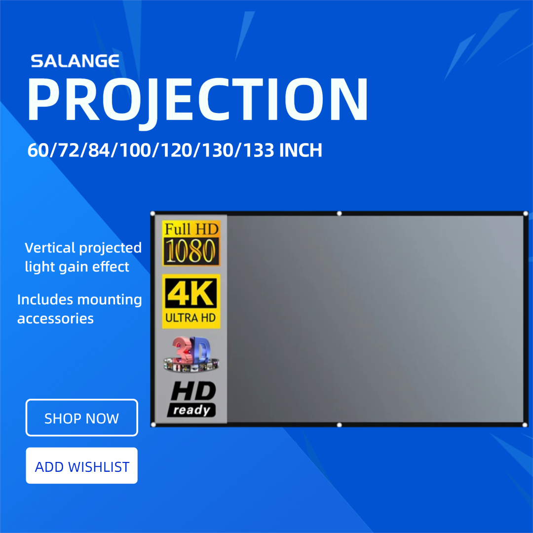 Salange Projector Screen 72 84 - Projector Screen 100 Inch のレビューと価格