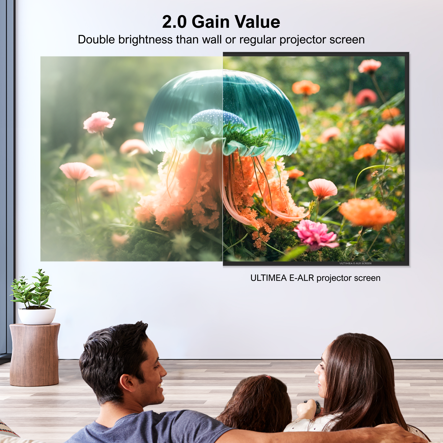 ULTIMEA E-ALR Projector Screen - Projector Screen 100 Inch のレビューと価格