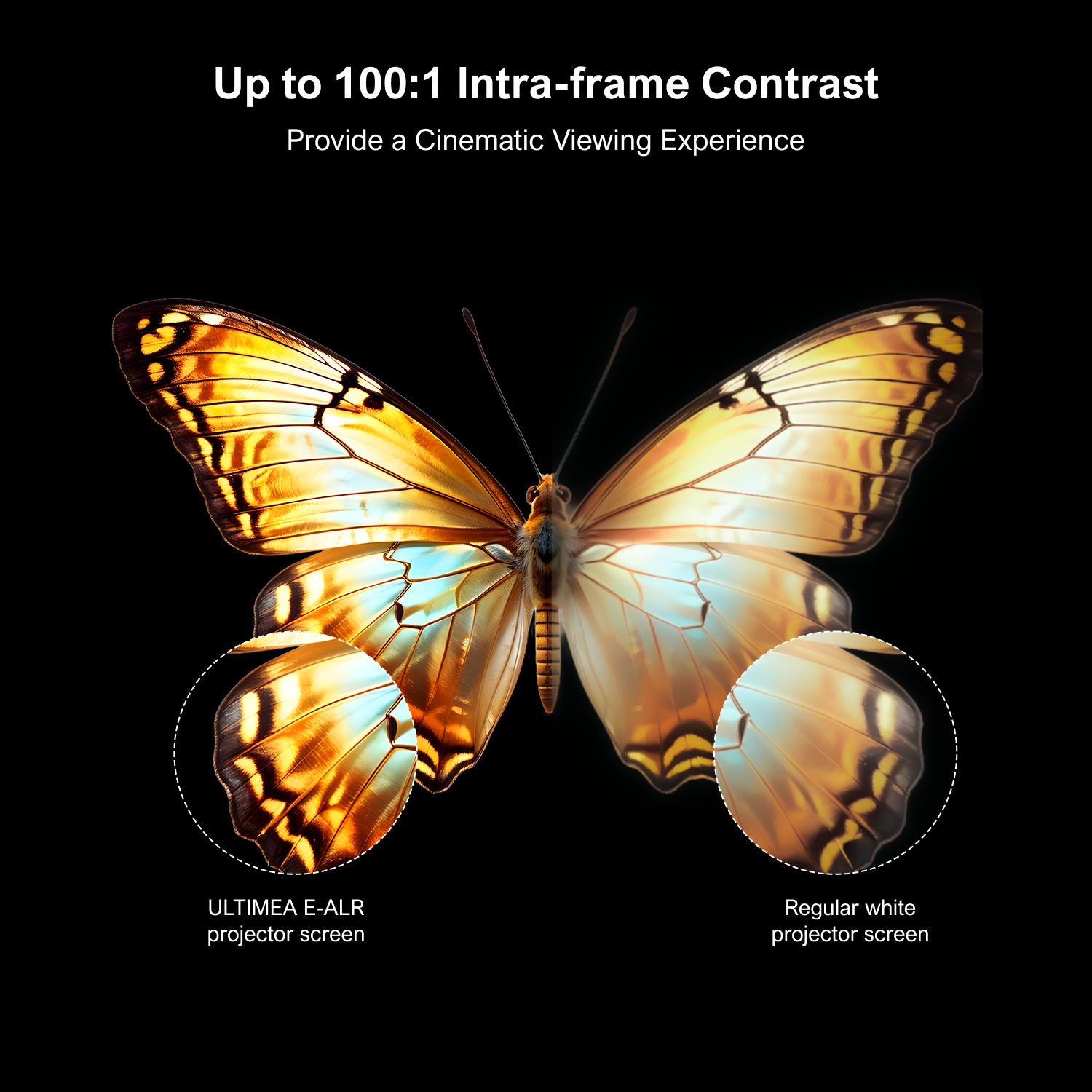 ULTIMEA E-ALR Projector Screen - Projector Screen 100 Inch のレビューと価格