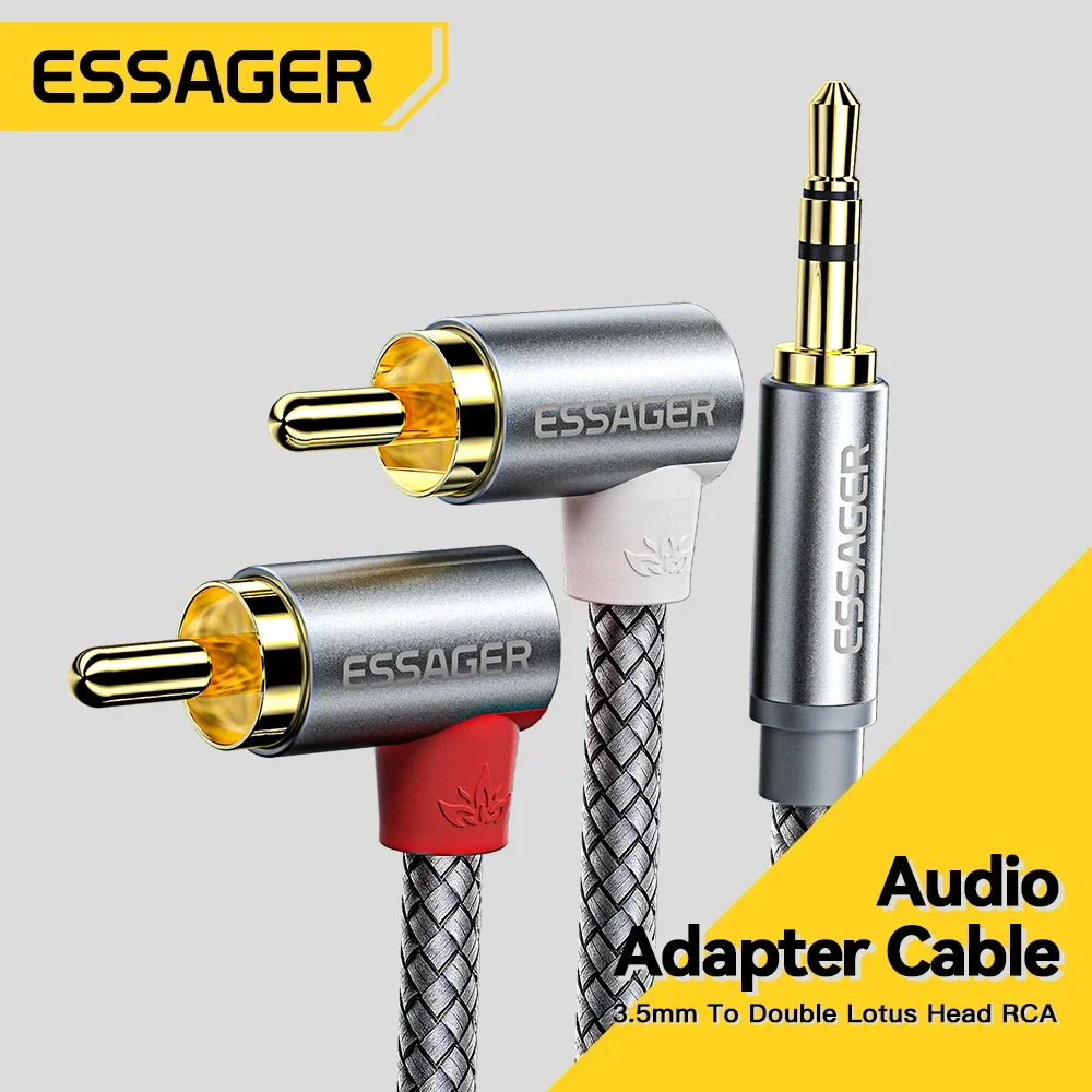 Essager 90 ° Angle RCA Audio S - Home Cinema Furniture のレビューと価格