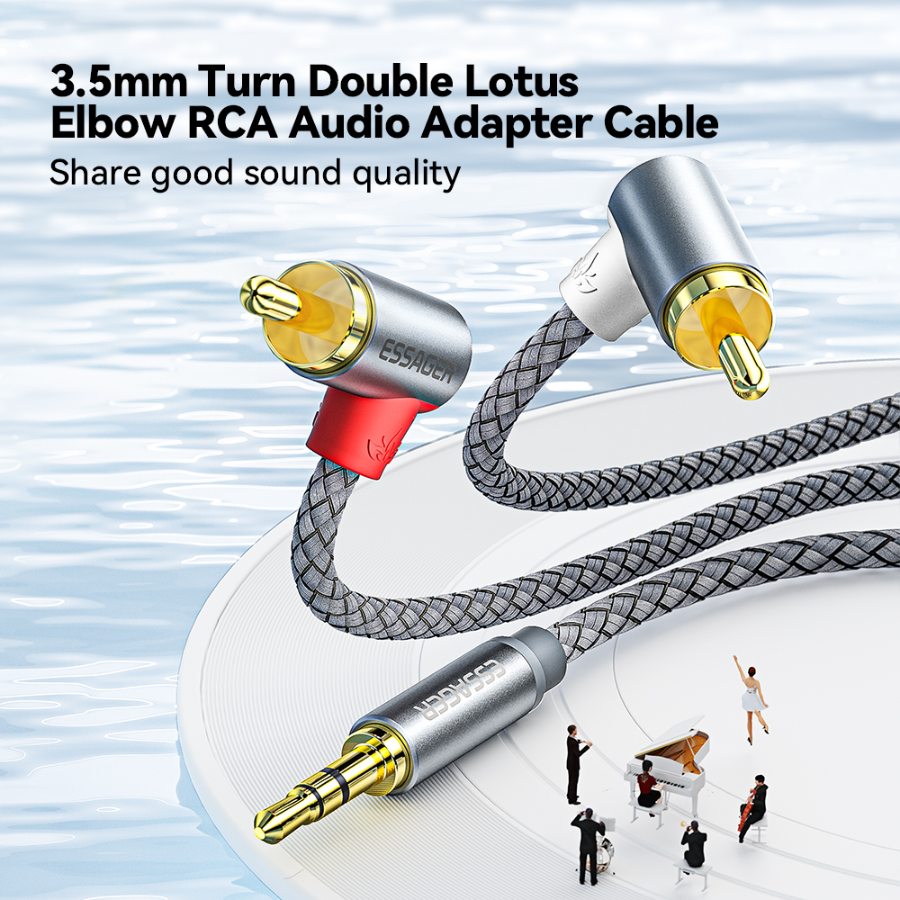 Essager 90 ° Angle RCA Audio S - Home Cinema Furniture のレビューと価格