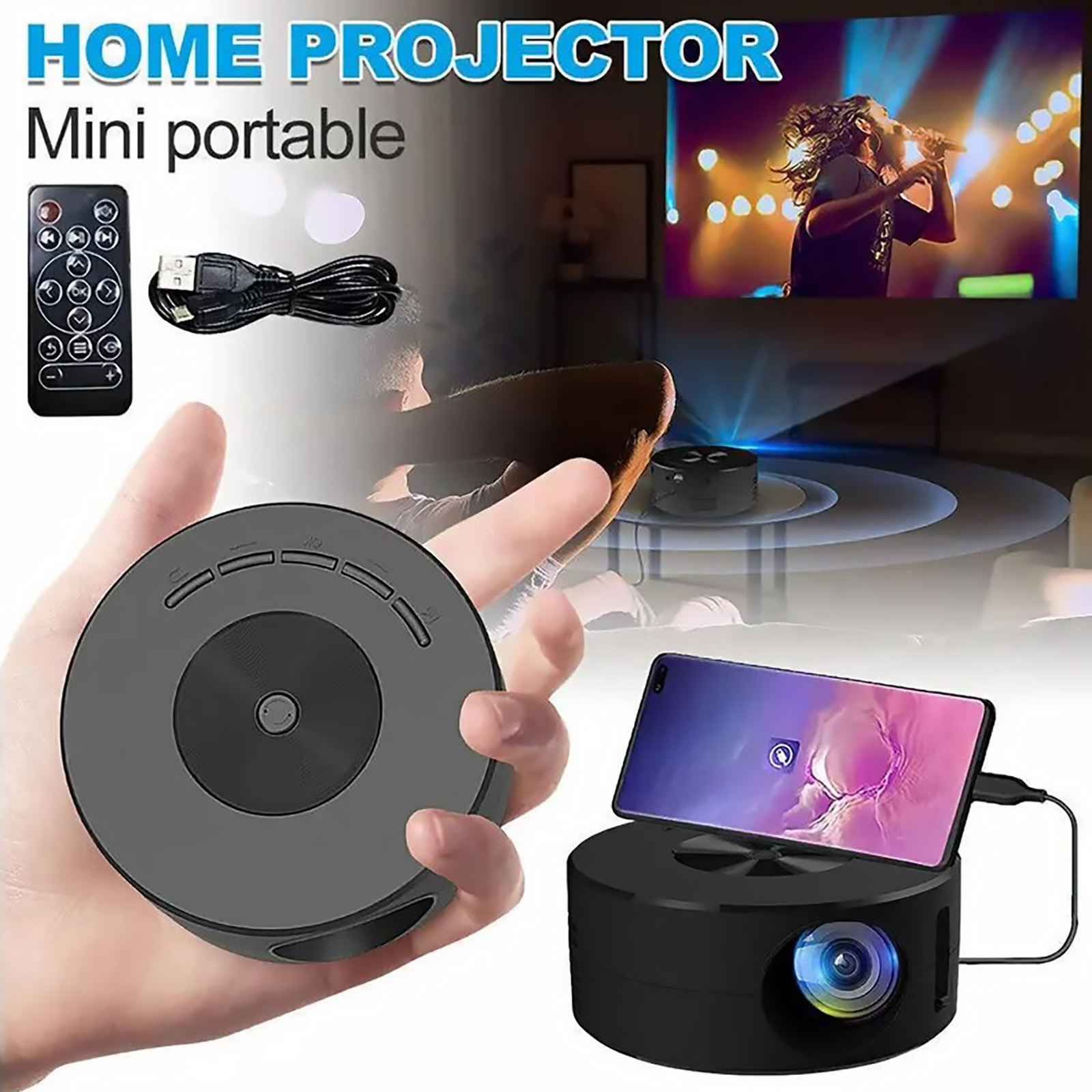 HD 1080P Mini Portable Project - Home Cinema Compact のレビューと価格