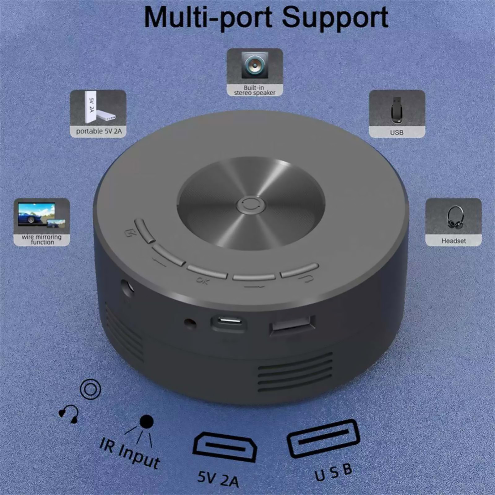 HD 1080P Mini Portable Project - Home Cinema Compact のレビューと価格