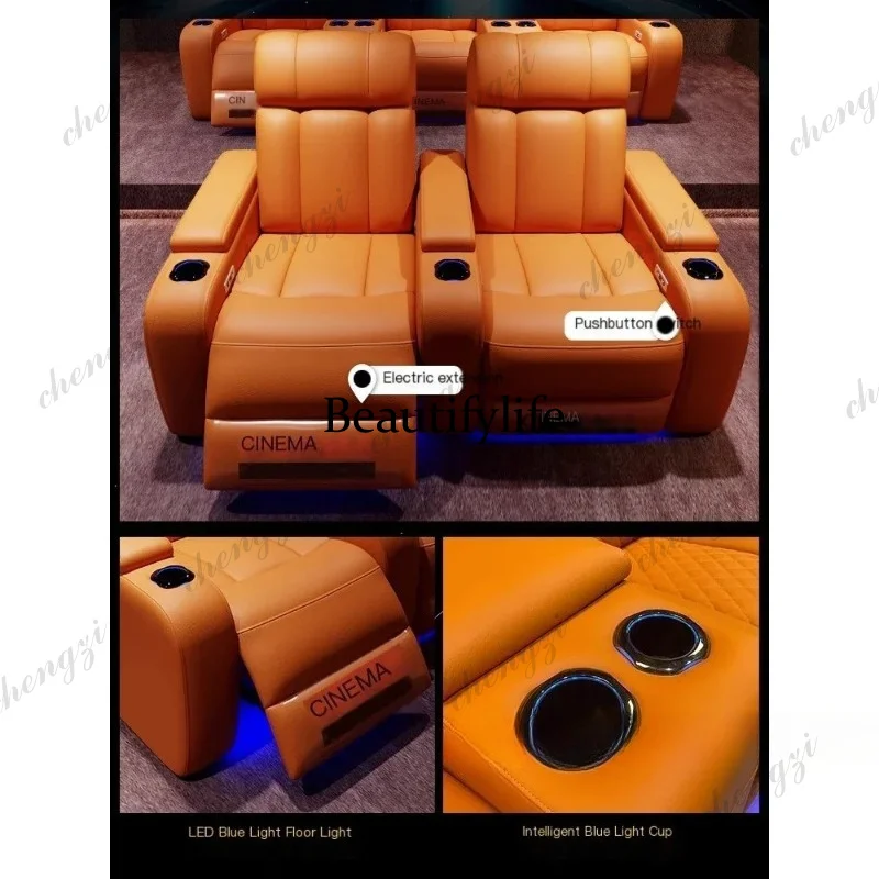 G153 Luxury Genuine Leather El - Home Cinema Furniture のレビューと価格