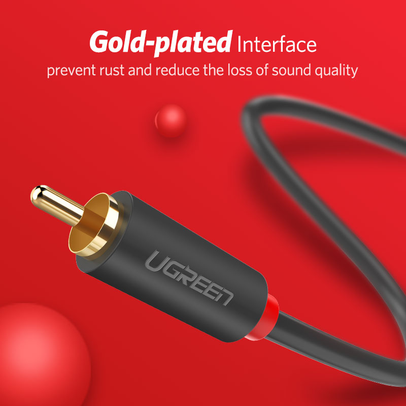 UGREEN 2RCA to 2 RCA Male to M - Home Cinema Furniture のレビューと価格