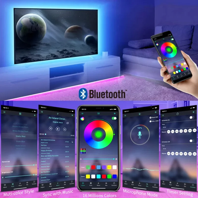 USB Led Strip Lights DC 5V RGB - Ambient Light Strip Tv のレビューと価格
