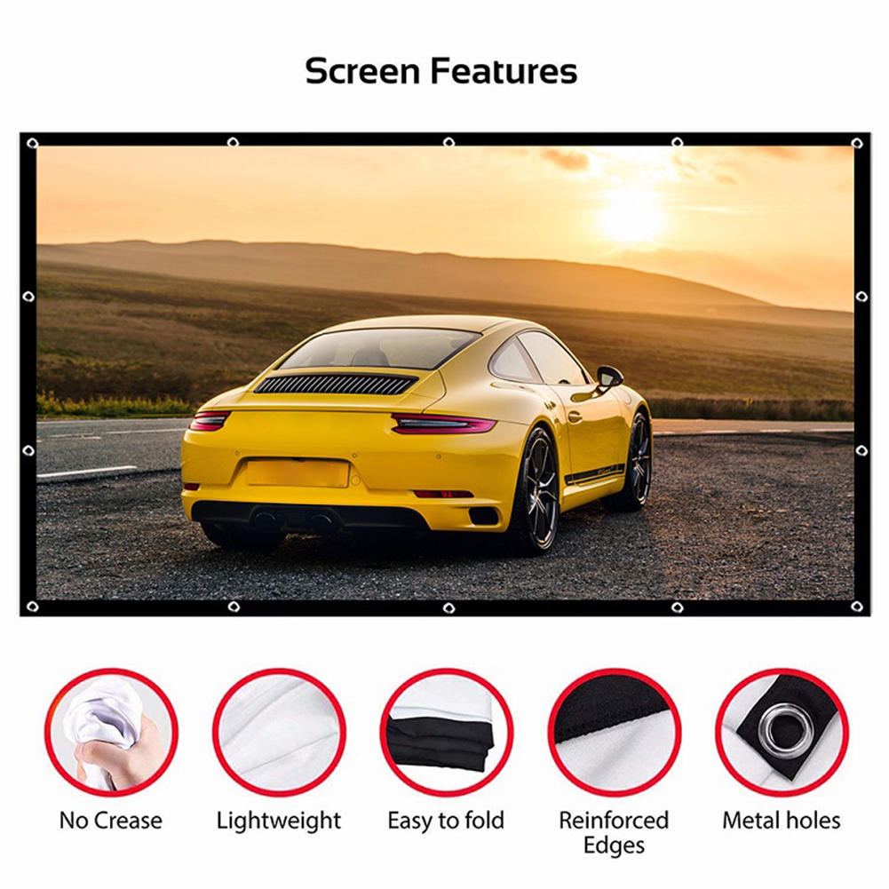 Portable Projector Screen Simp - Home Cinema Projector Screen のレビューと価格