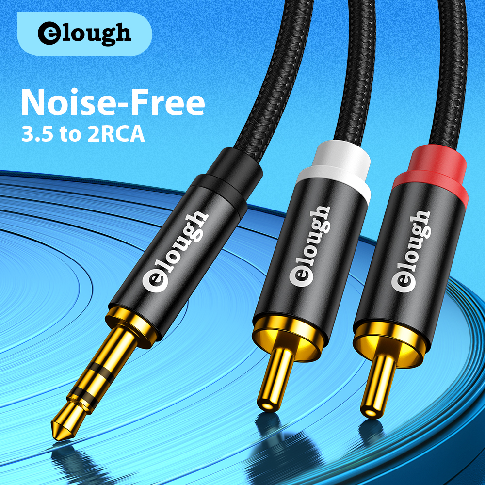 Elough RCA Cable AUX RCA Speak - Home Cinema Furniture のレビューと価格