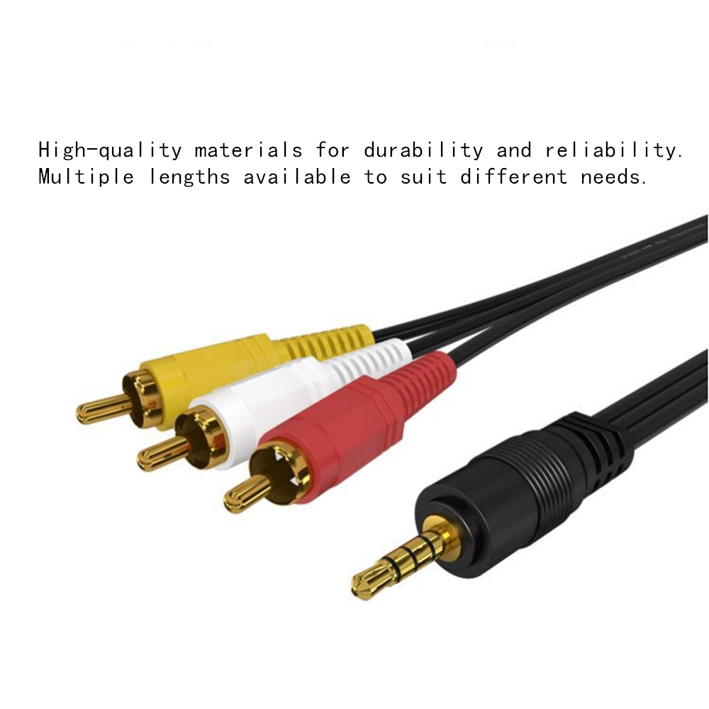 3.5mm to 3 RCA Audio Video Cab - Home Cinema Furniture のレビューと価格