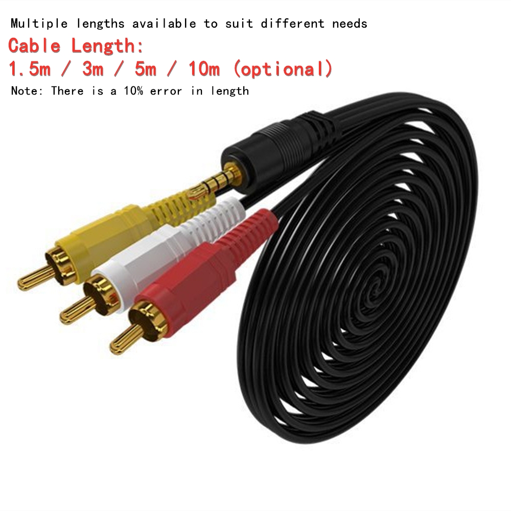 3.5mm to 3 RCA Audio Video Cab - Home Cinema Furniture のレビューと価格