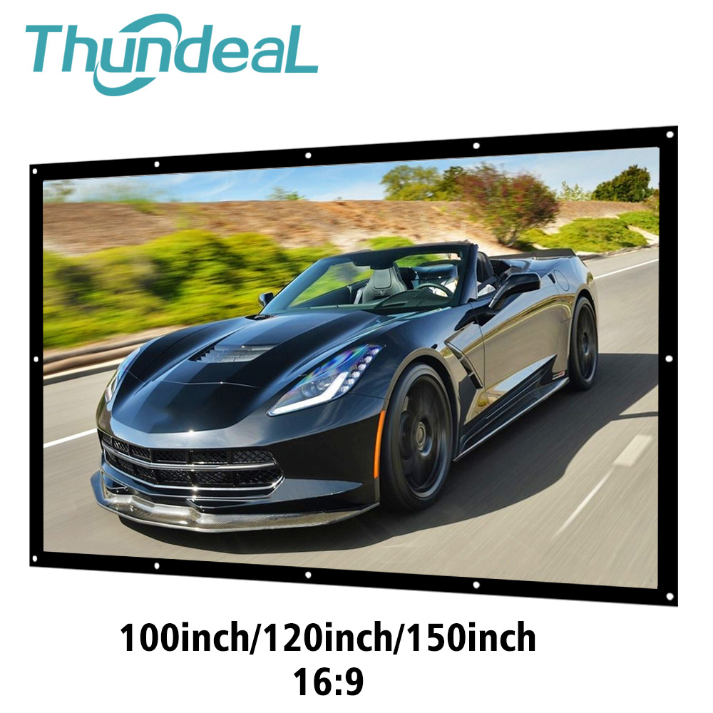 ThundeaL 16:9 100 120 150 Inch - Projector Screen 100 Inch のレビューと価格