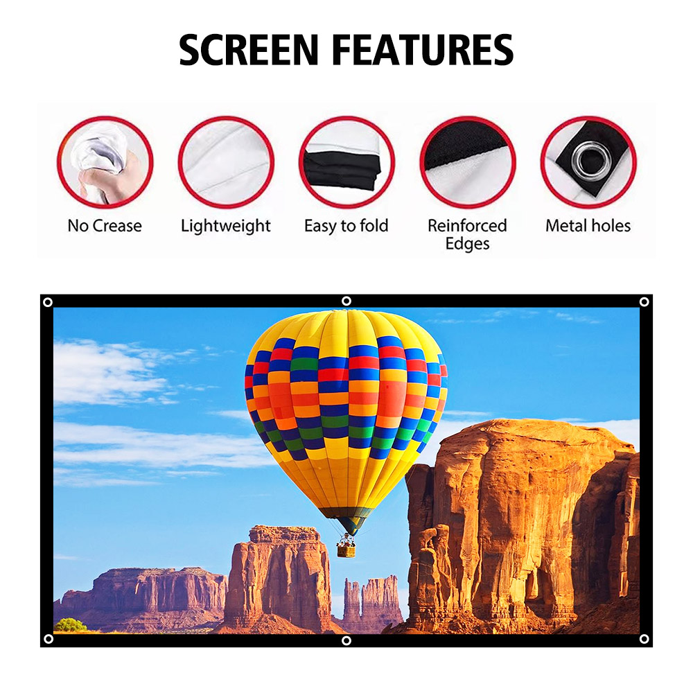 ThundeaL 16:9 100 120 150 Inch - Projector Screen 100 Inch のレビューと価格
