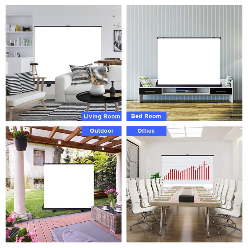 Portable Projector Screen Pull - Home Cinema Projector Screen のレビューと価格
