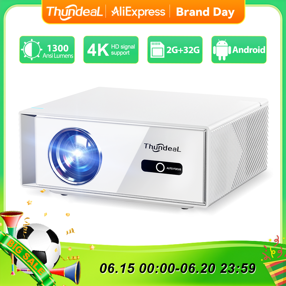 ThundeaL TD95W Projector 4K Fu - Home Cinema Compact のレビューと価格