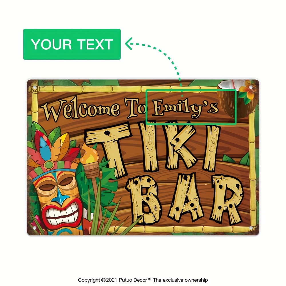 Custom  Decor Tiki Bar Sign, P - Home Cinema Classic のレビューと価格