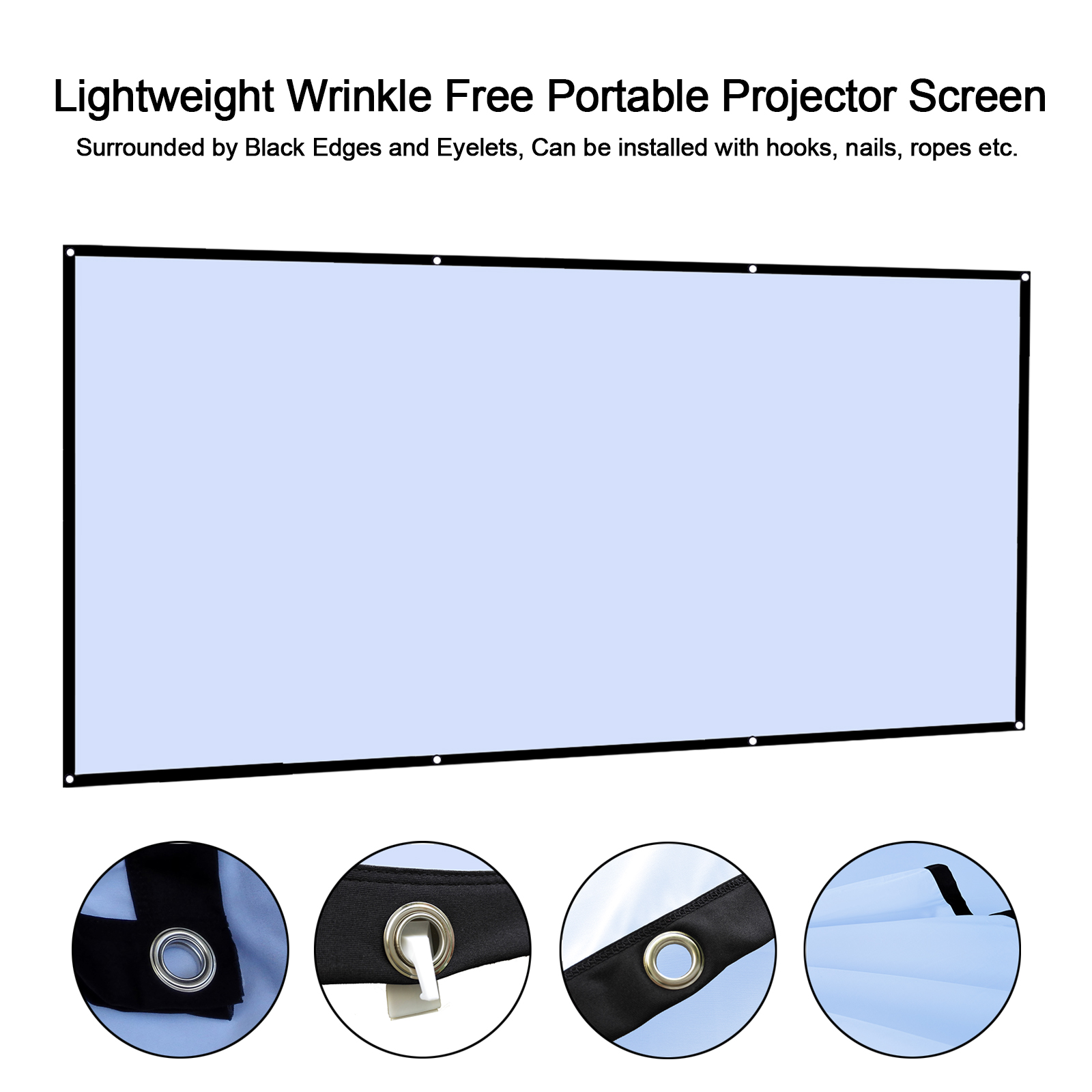 60 72 100 120 150 Inch 16:9 Po - Projector Screen 100 Inch のレビューと価格