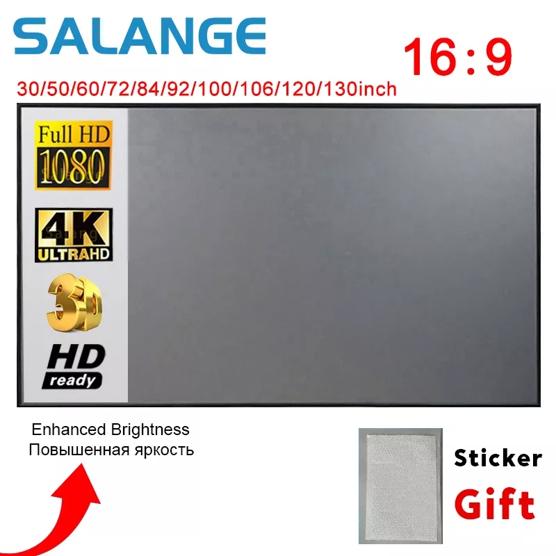 Salange Projector Screen,60 10 - Projector Screen 100 Inch のレビューと価格