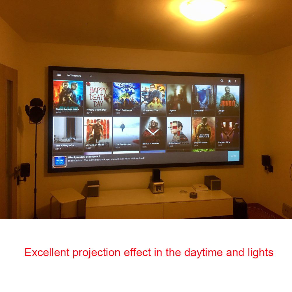 Salange Projector Screen,60 10 - Projector Screen 100 Inch のレビューと価格