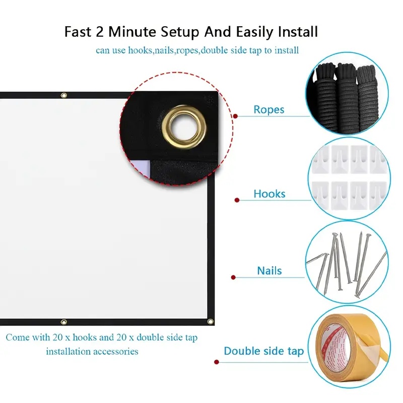 Projector Screen16:9 indoor/ou - Home Cinema Projector Screen のレビューと価格