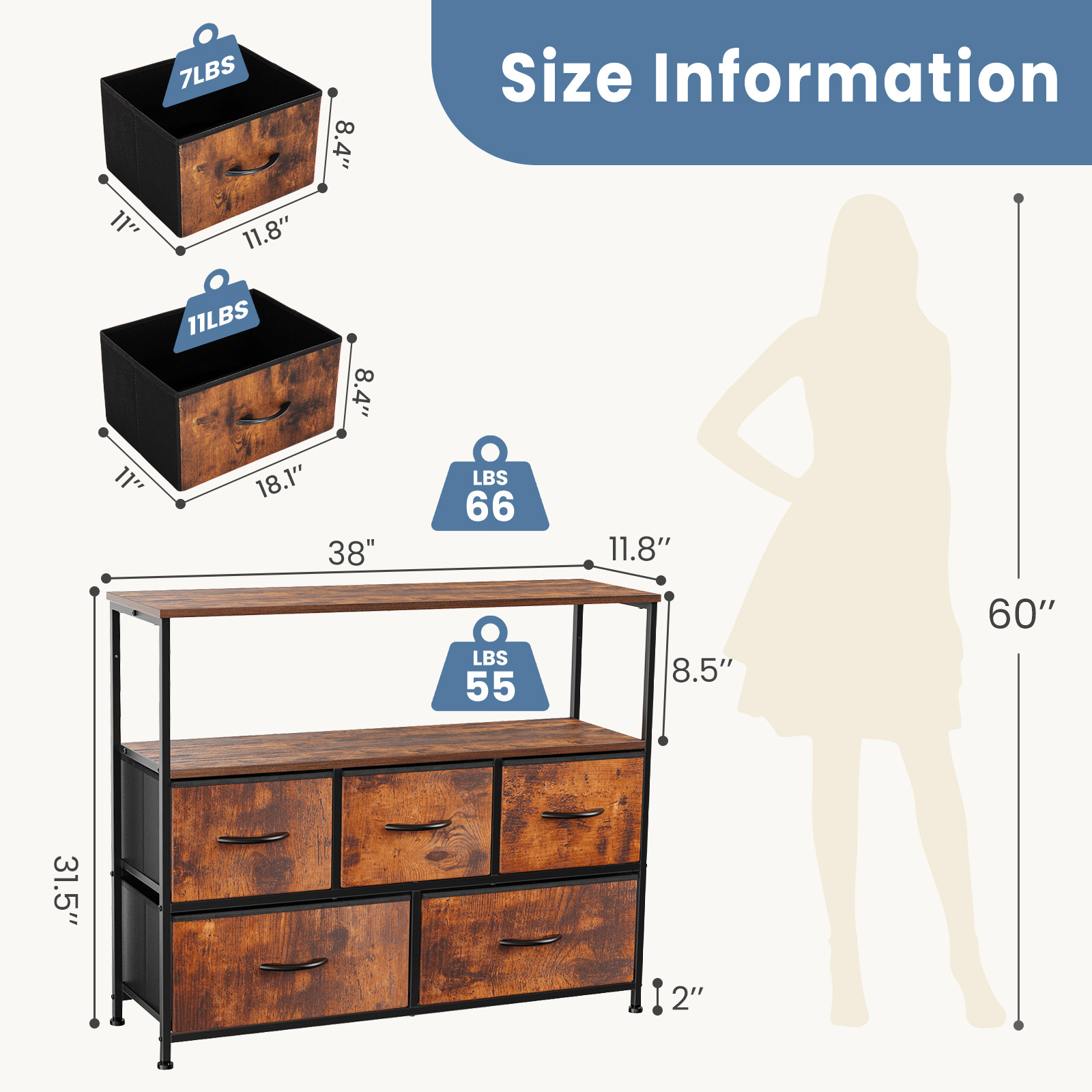 JHK Fireplace TV Stand Dresser - Home Cinema Furniture のレビューと価格