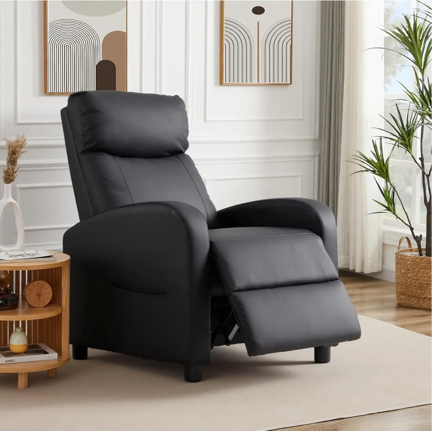 Recliner Chair PU Leather Recl - Home Cinema Furniture のレビューと価格